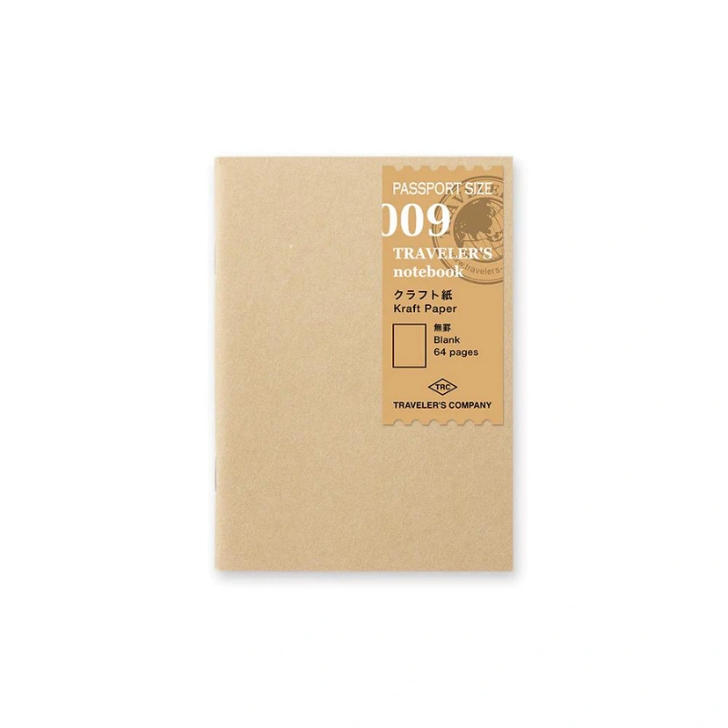 009 Kraft Notebook | Traveler’s Notebook Passport Refill