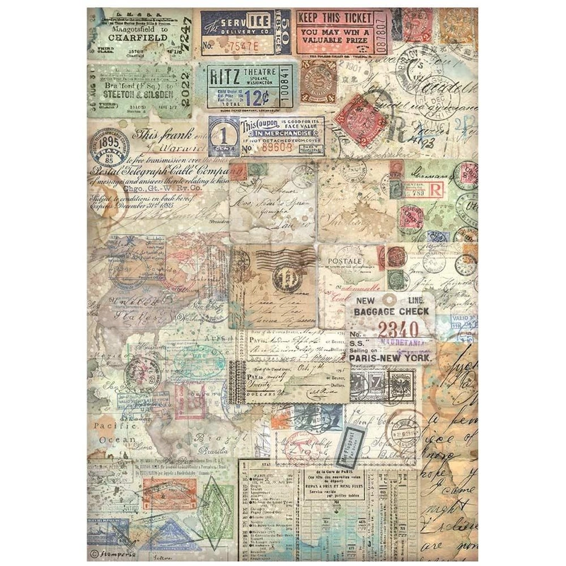 {10% off preorder: eta late Dec} Art of Travelling Tickets A4 Rice Paper